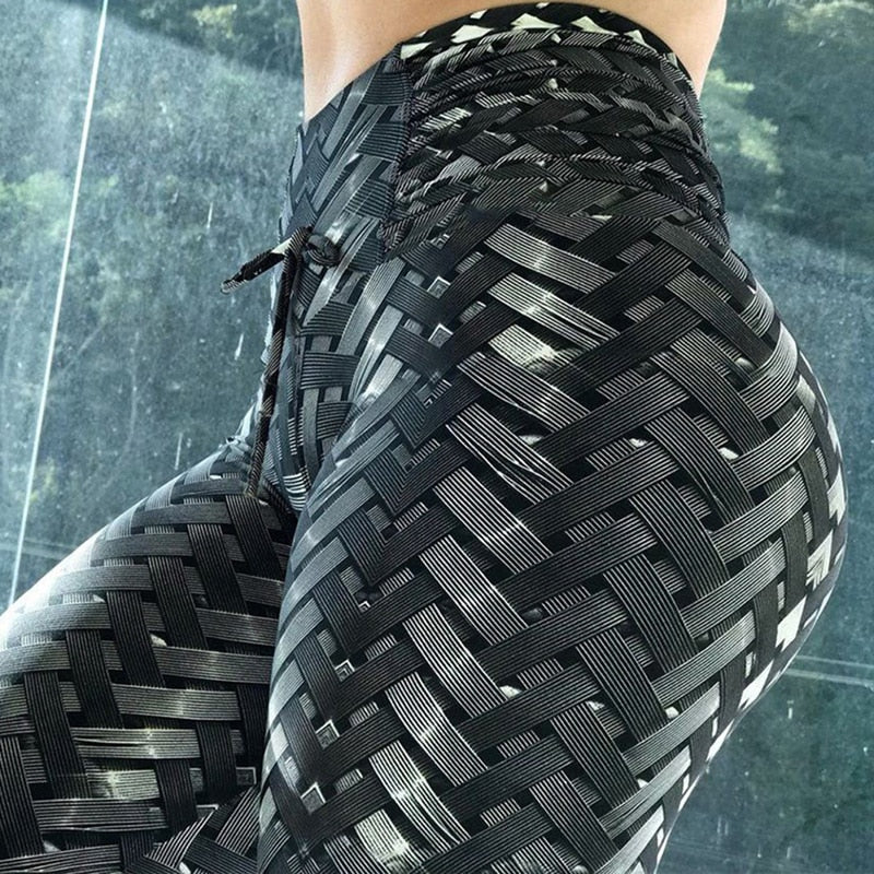 High Waist 3D Printed Fitness Leggings